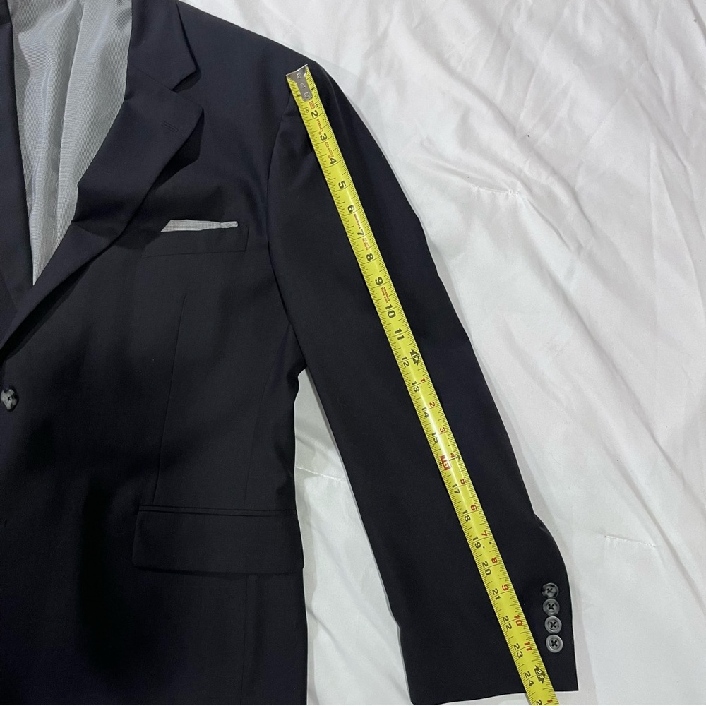 Stafford Essentials Men Solid Black Polyester 2-B… - image 11